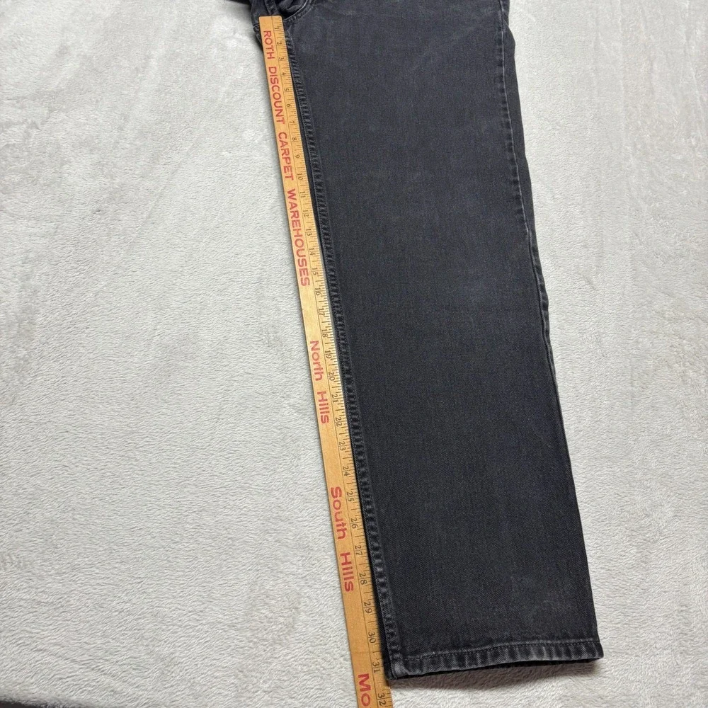 VTG‎ Levis 550 Jeans Mens 34x32 (Fits 31x31) Relaxed Fit Black Denim BLANK Tab
